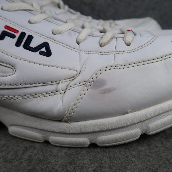 Fila Shoes Mens 13 Athletic Trainers Lightweight Sneaker White Lace Up Walking main image 14